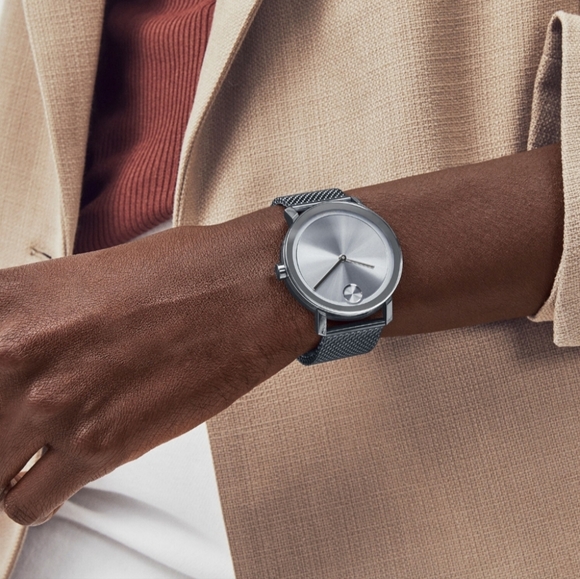 ***SOLD*** Movado Unisex Bold Evolution Quartz Grey Dial Watch - Picture 12 of 12